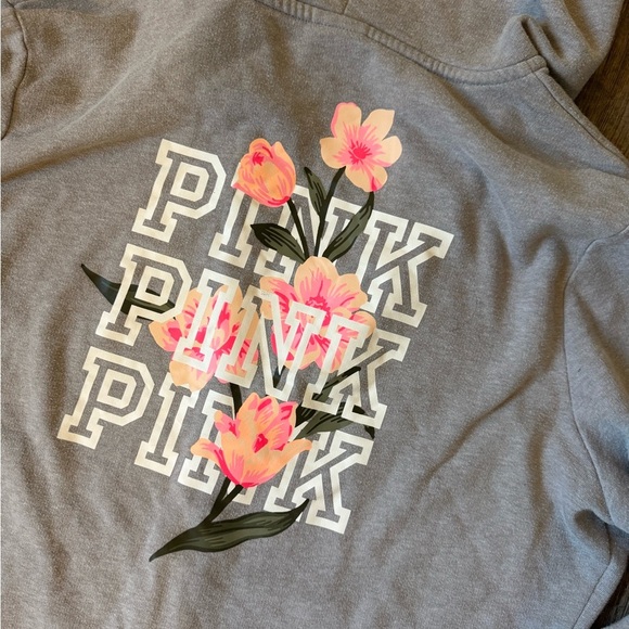 VS Pink Everyday Lounge Perfect Zip- Floral- XL - Picture 6 of 6
